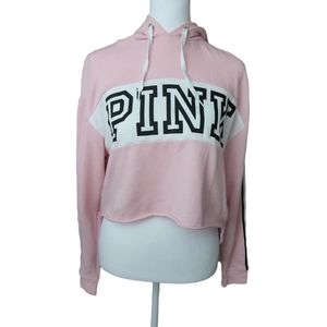Pink cropped hoodie